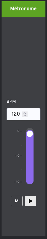 Le nouveau métronome piloté par le serveur NuCorder