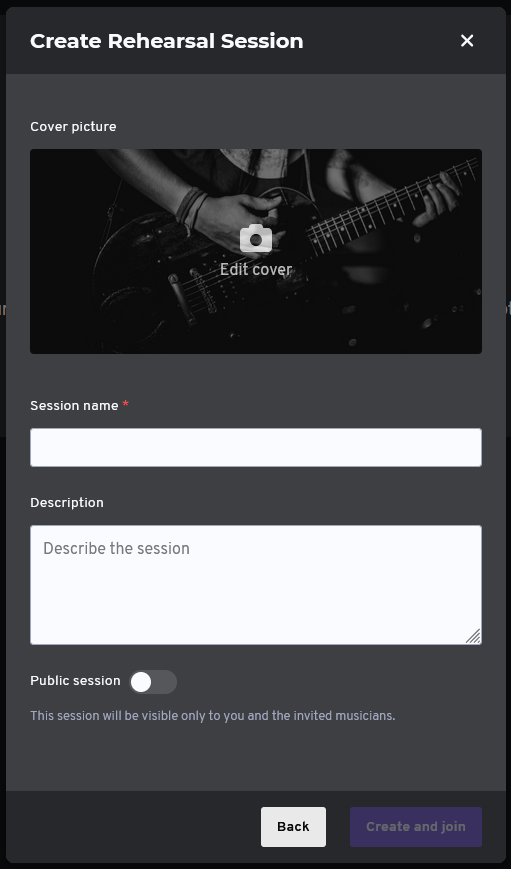 Create a Rehearsal Session on NuCorder